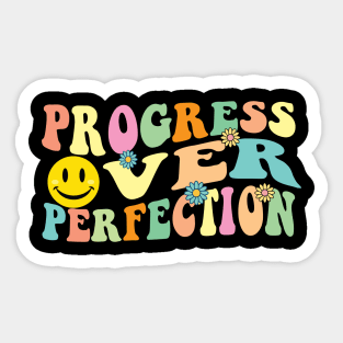 Back To School Progress Over Perfection Sticker